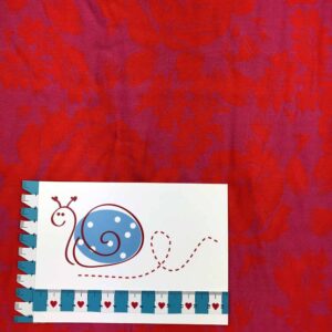 Viscose Druckstoff Cyclam/rot