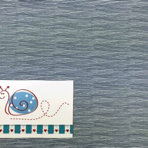 Baumwoll-Jersey Feinringel hellblau/weiss