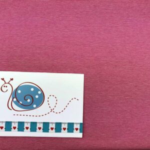 Baumwoll-Jersey feine Streifen pink