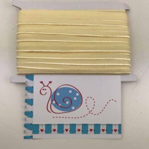 Elastisches Paspelband zart gelb