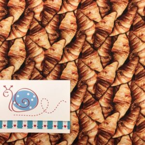 Baumwoll Druck Croissant
