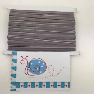 Elastisches Paspelband Grau