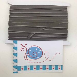 Elastisches Paspelband dunkelgrau