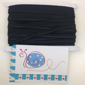 Elastisches Paspelband Black