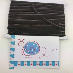 Elastisches Paspelband Schoko