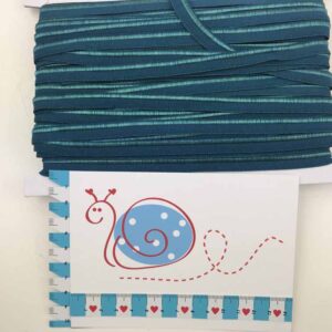 Elastisches Paspelband Smaragdgrün