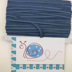 Elastisches Paspelband Jeansblau