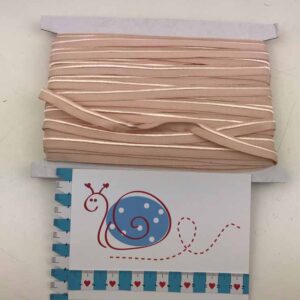 Elastisches Paspelband Salmon