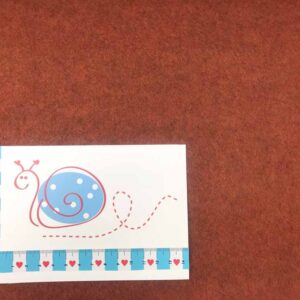 Wollstoff Merino  Flausch rost