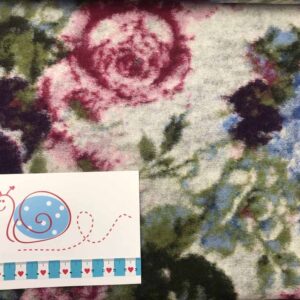 Wollstoff Blumenmuster