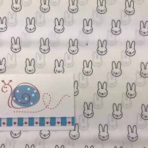 Baumwoll Druck Bunnys 15