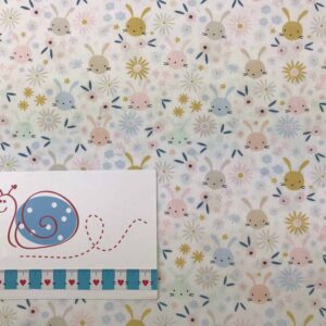 Baumwoll Druck Bunny 001
