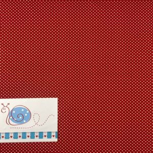 Bio-Jersey Tüpfchen rot/weiß