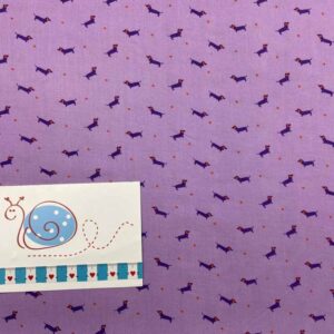 Viscose Druck Dackel