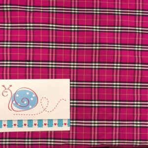 Seide pink kariert