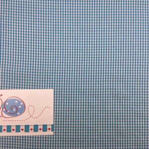 Baumwolle hemden Karo mint/weiß 5mm