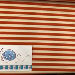 French Terry Summer Stripes66 orange/natur