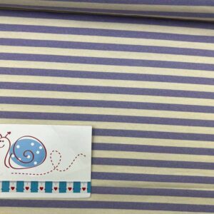 French Terry Summer Stripes50 flieder/natur