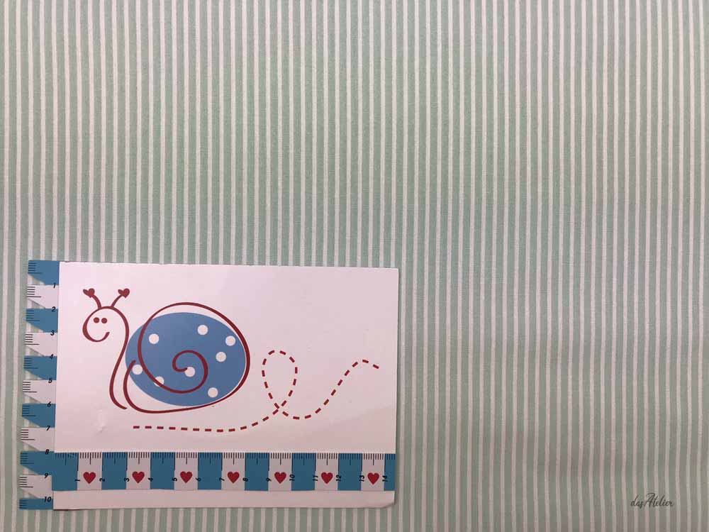 Baumwoll-Druck Streifen 011 mint