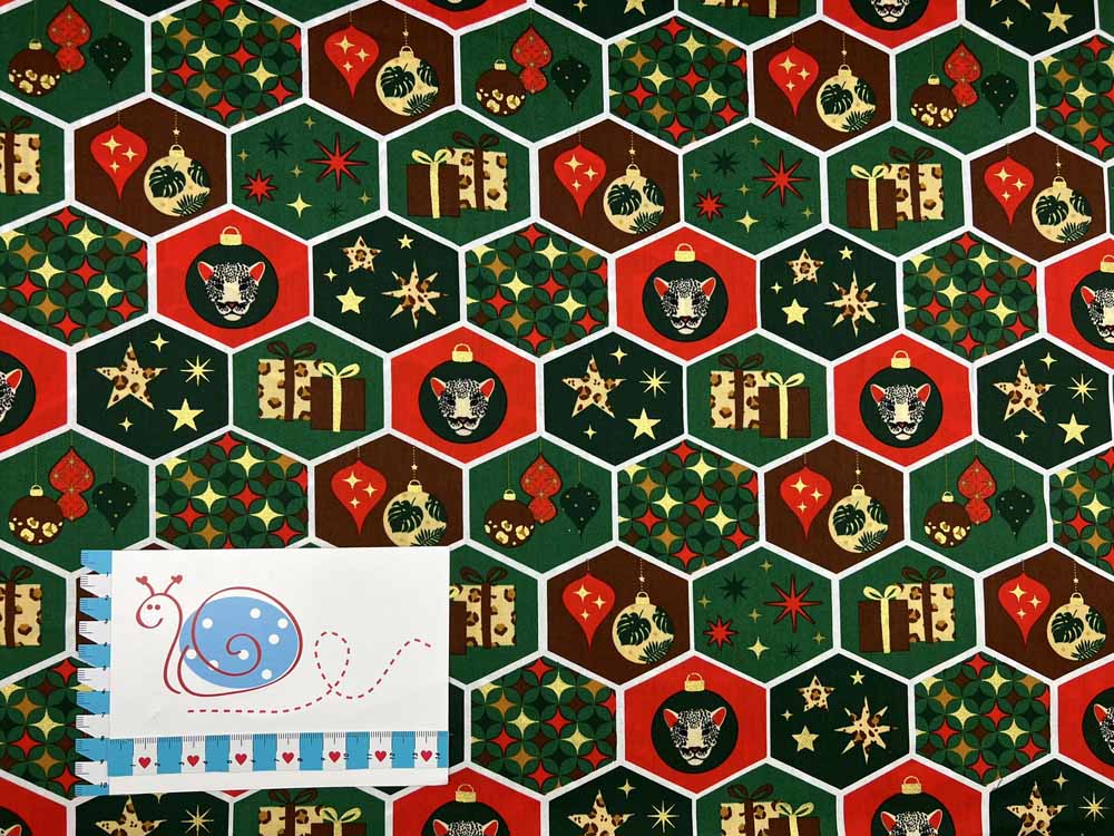 Baumwoll-Druck Weihnachten 4025