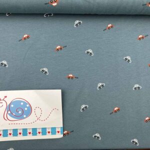 Baumwoll-Jersey 006 Auto jeansblau