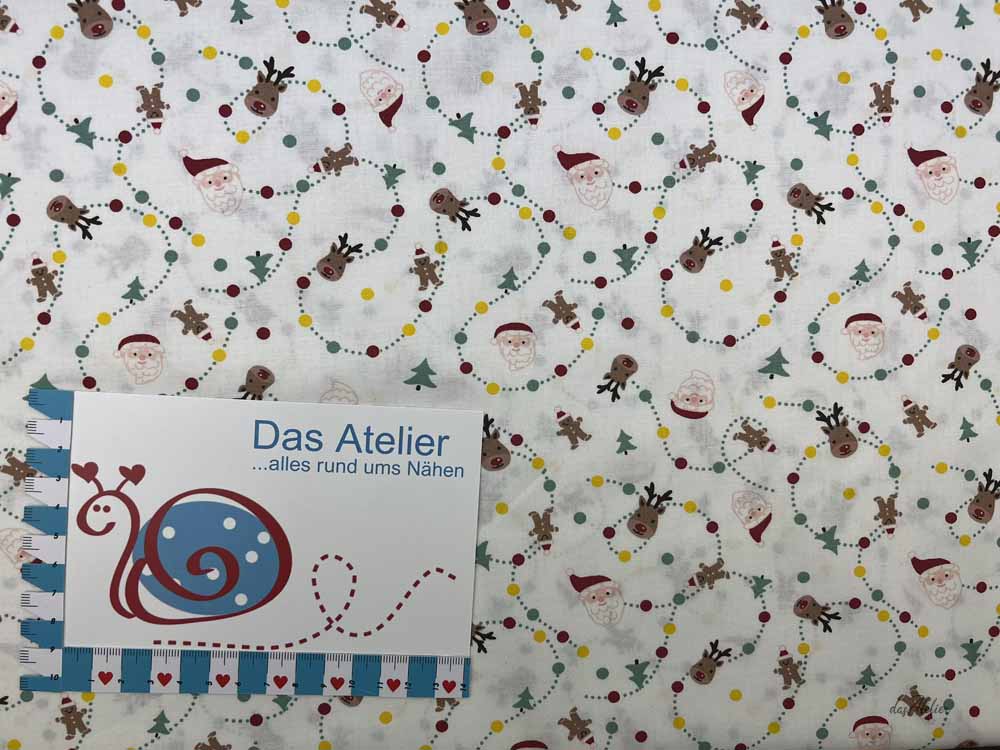 Baumwoll-Druck Weihnachten 2-510D