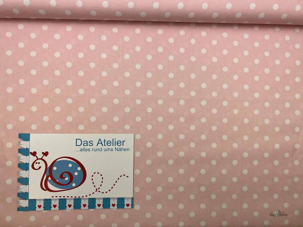 Baumwoll-Druck 021 Big Dots rosa