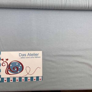 Baumwoll-Jersey uni hellblau