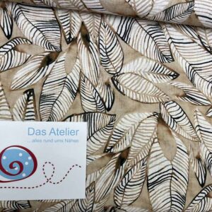 Leinen-Viskose Druck Simone/15