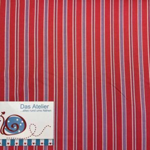 Viscose druck Steifen/81 Koralle