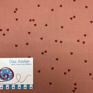 Musselin .050 hearts rosé