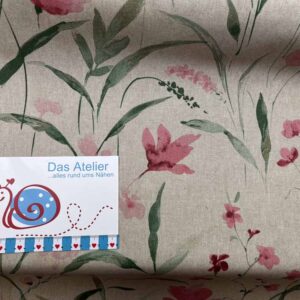 Dekostoff Gräser beige