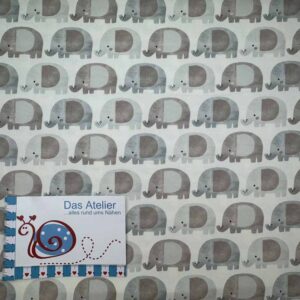 French Terry little Animals Elephant