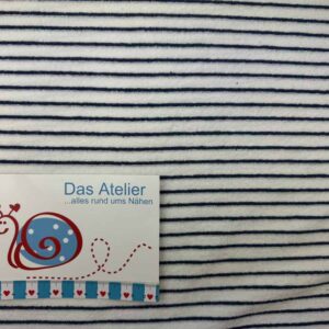 Frottee-Jersey Stripes blau
