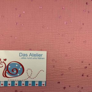 Musselin Hot foil lachs 015